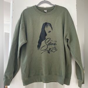 Selena Olive Green Women's Sweater